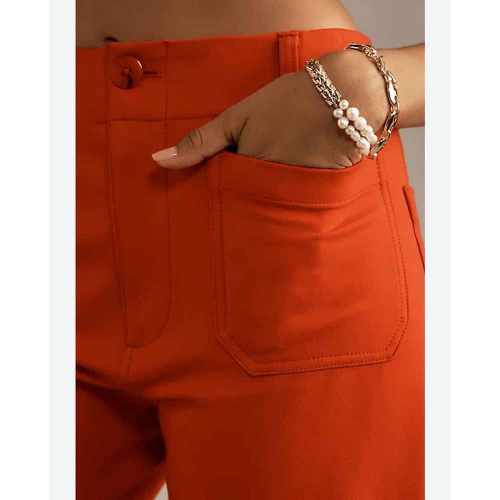 NWT Anthropologie Maeve The Colette Cropped Wide-Leg Pants Ponte Edition, 26 - Picture 4 of 13